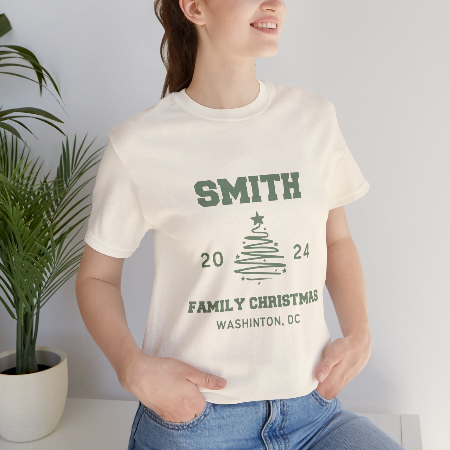 Personalized Family Name Design Shirt Christmas 2024 Design, Custom Name for Christmas Shirt