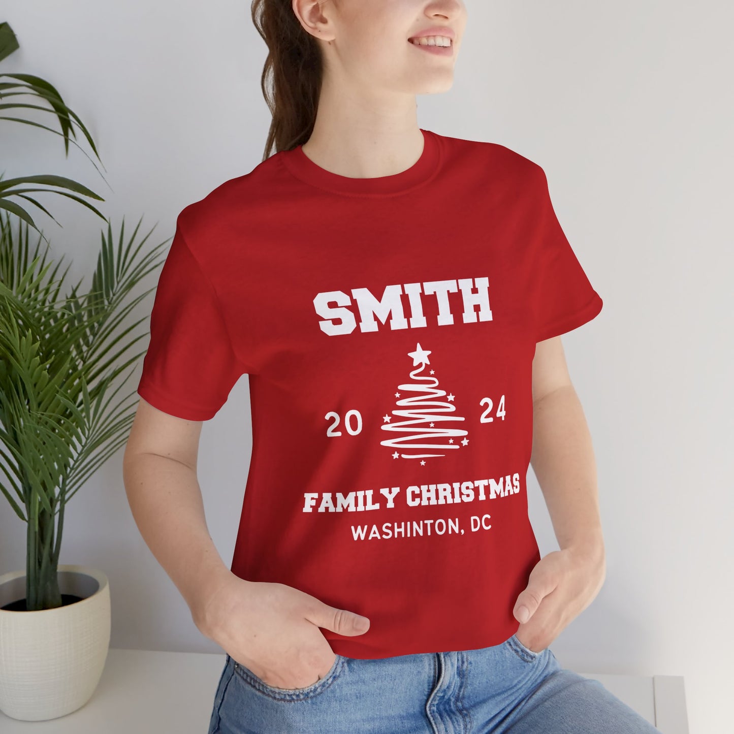 Personalized Family Name Design Shirt Christmas 2024 Design, Custom Name for Christmas Shirt