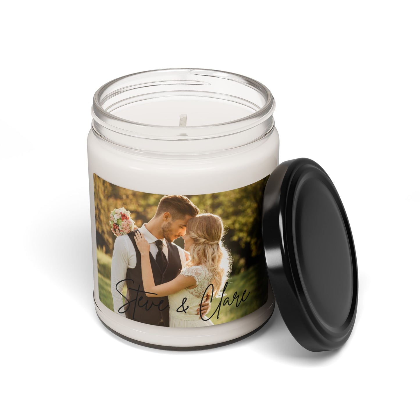 Scented Soy Candle, 9oz - Wedding Personalized Name 4