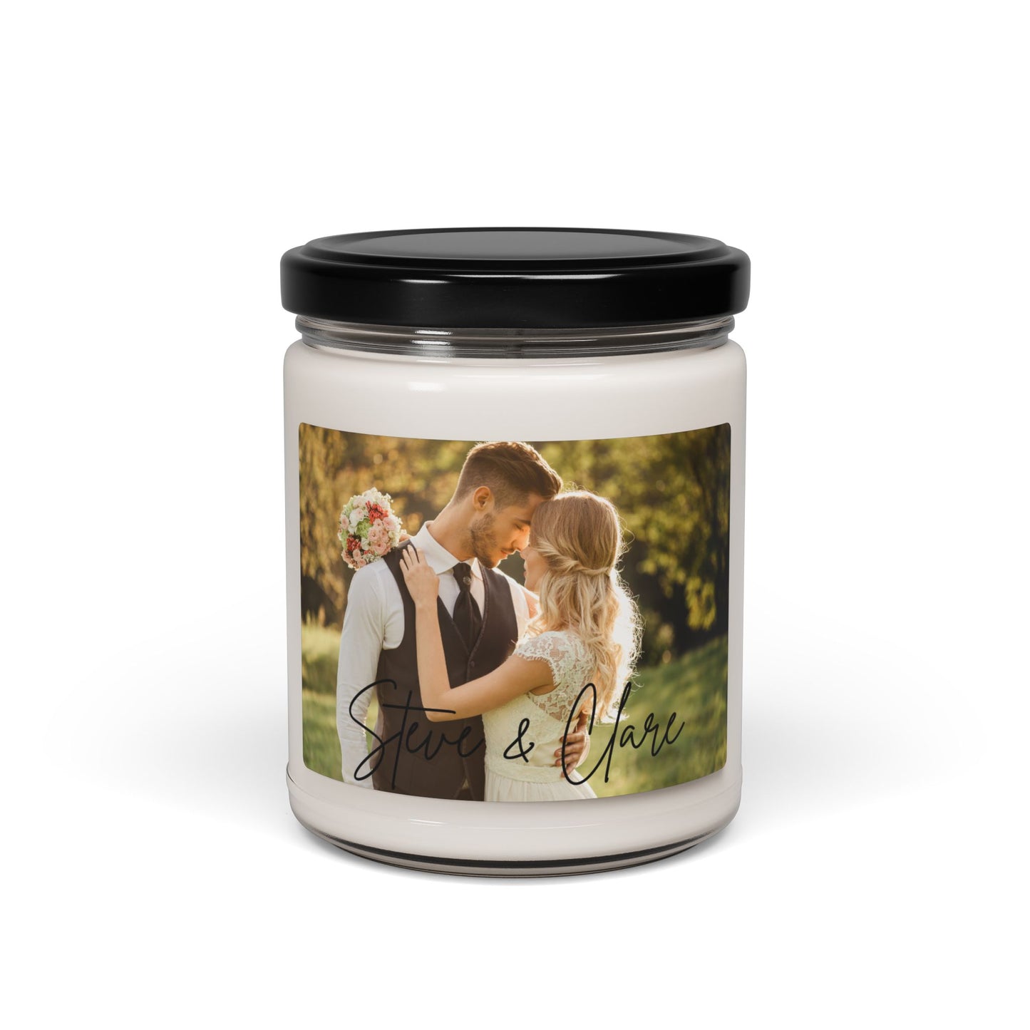 Scented Soy Candle, 9oz - Wedding Personalized Name 4
