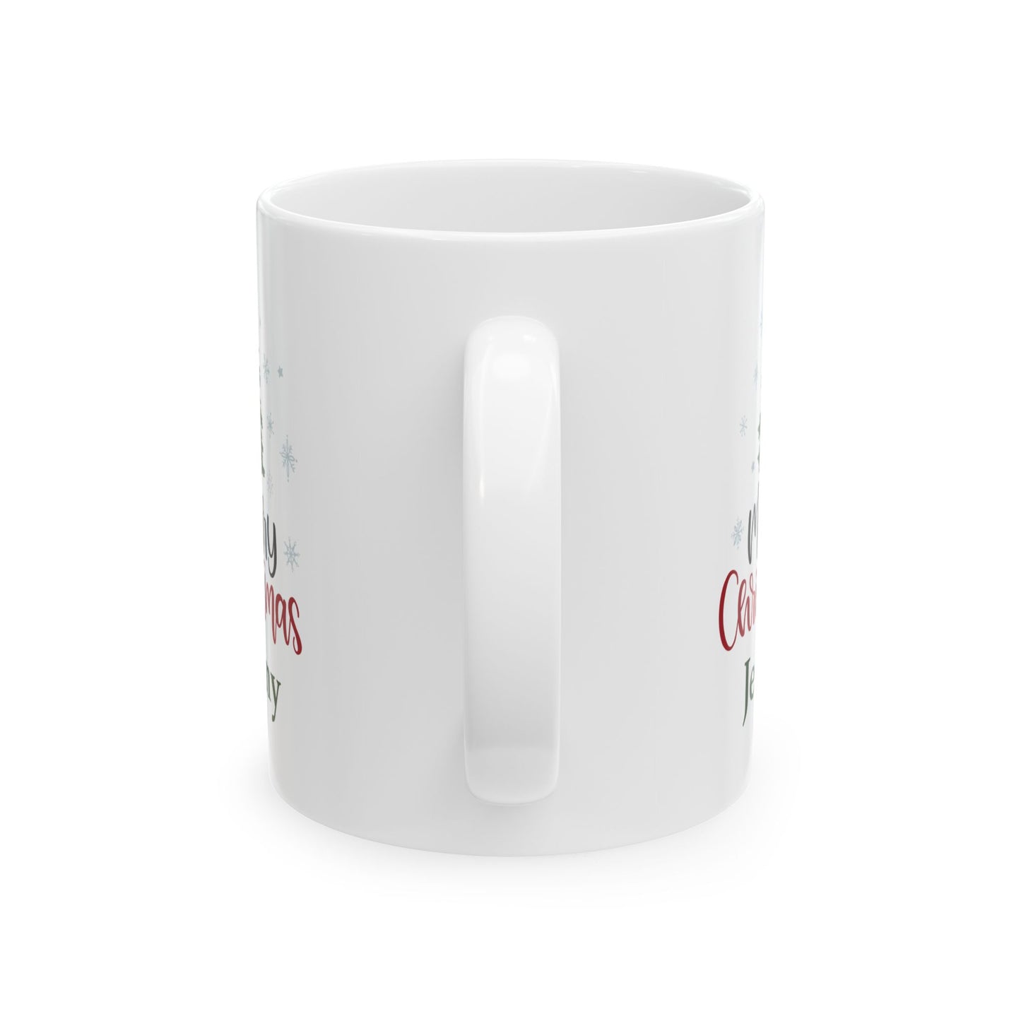 Ceramic Mug (11oz White) - Christmas Design 2024 - Merry Christmas Tree