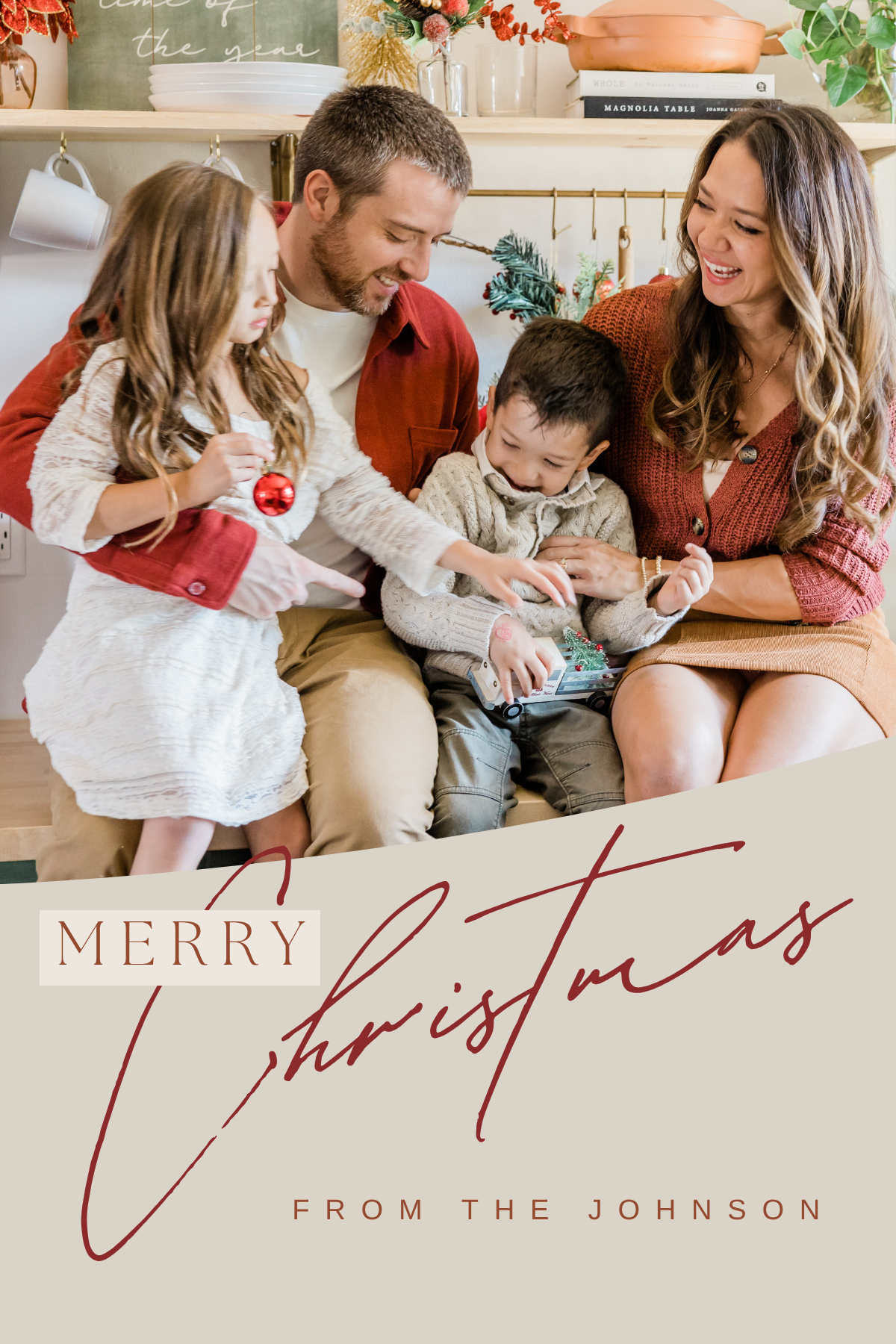 Christmas Card Custom Photo Digital Template 13