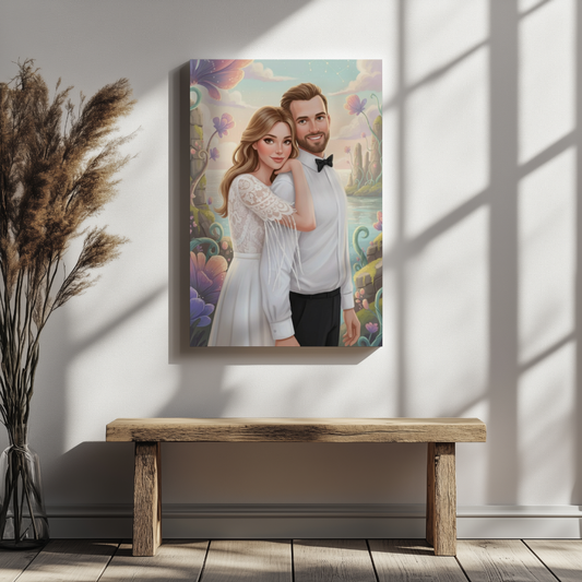 CANVAS 24x36 UPLOAD PORTRAIT (Whimsical Anime Style)
