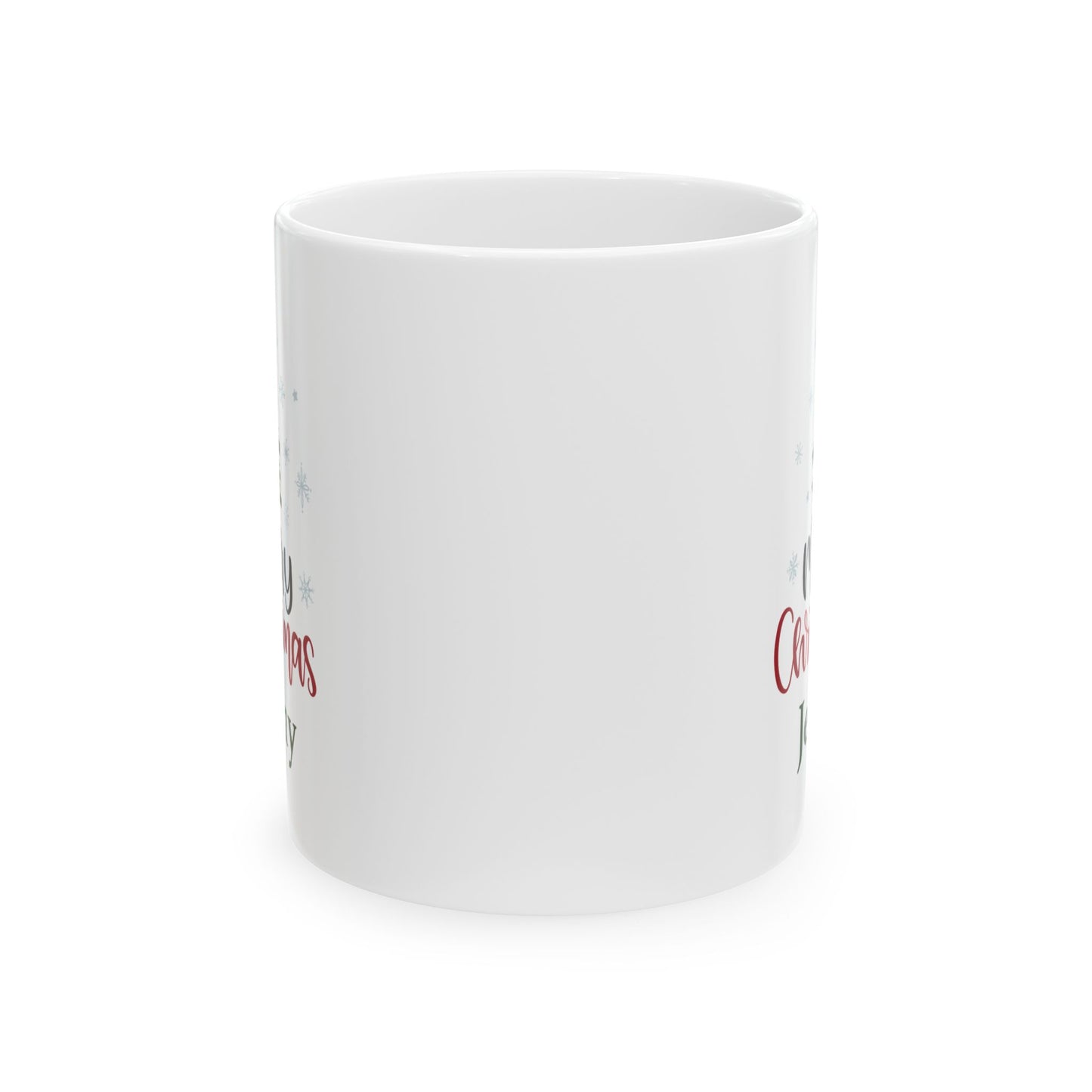 Ceramic Mug (11oz White) - Christmas Design 2024 - Merry Christmas Tree