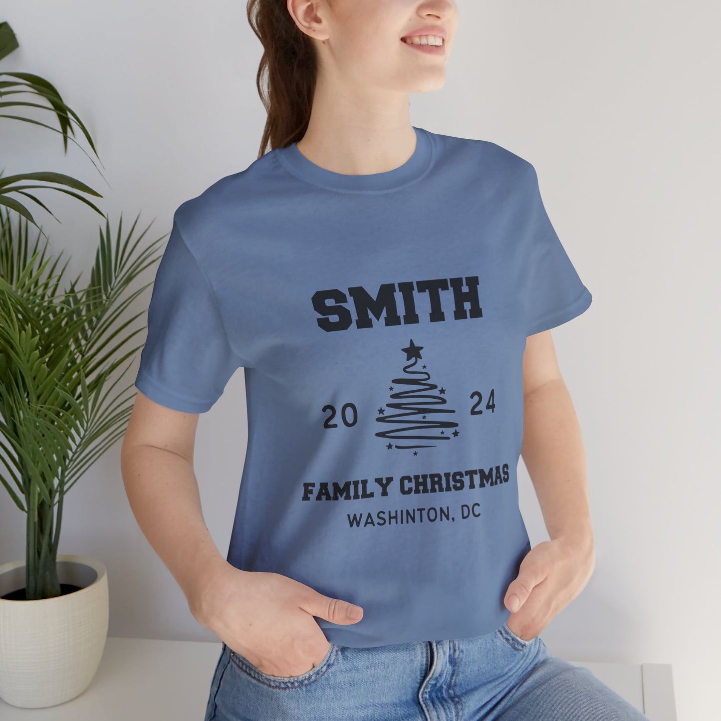 Personalized Family Name Design Shirt Christmas 2024 Design, Custom Name for Christmas Shirt