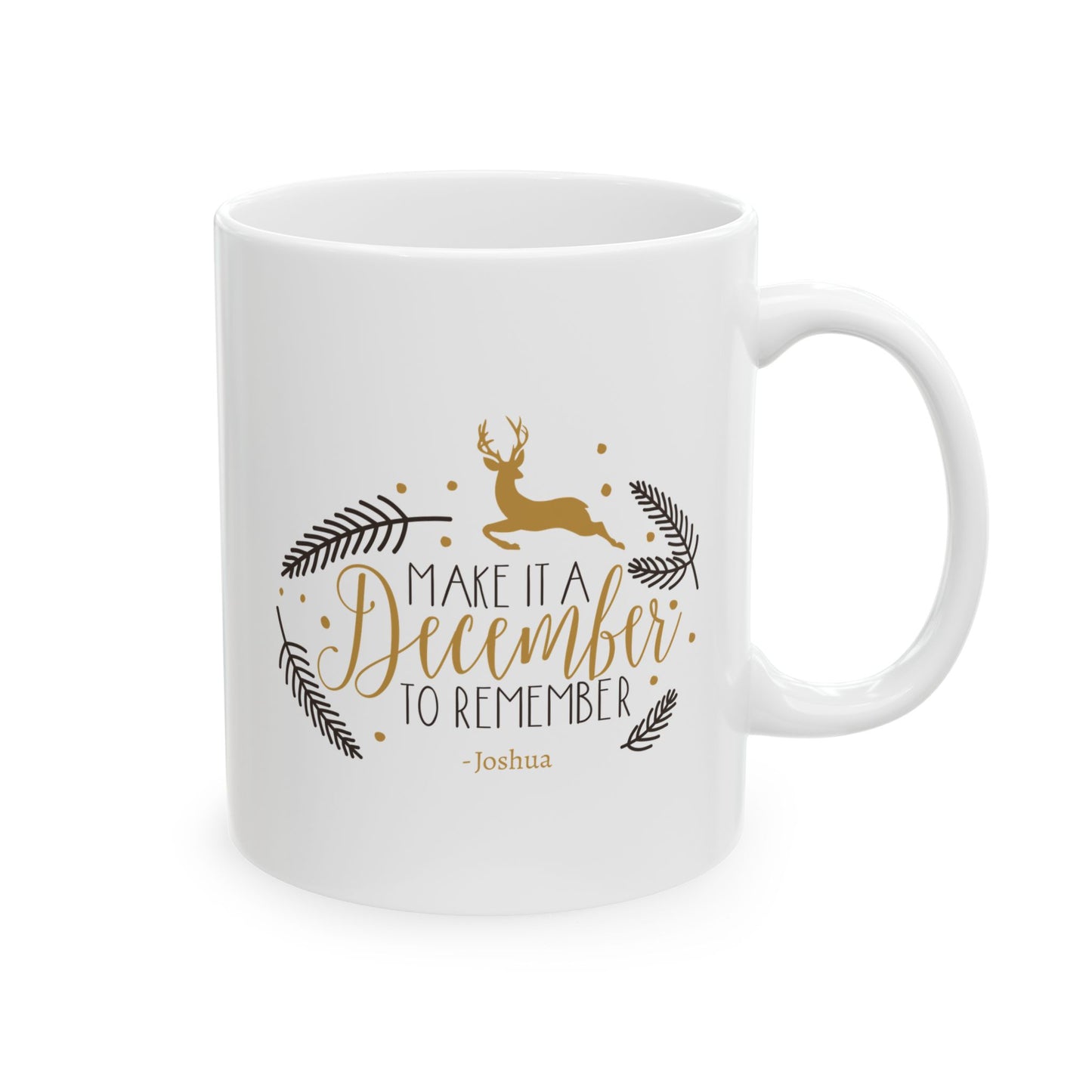 Ceramic Mug (11oz White) - Christmas Design 2024 - December to Remember