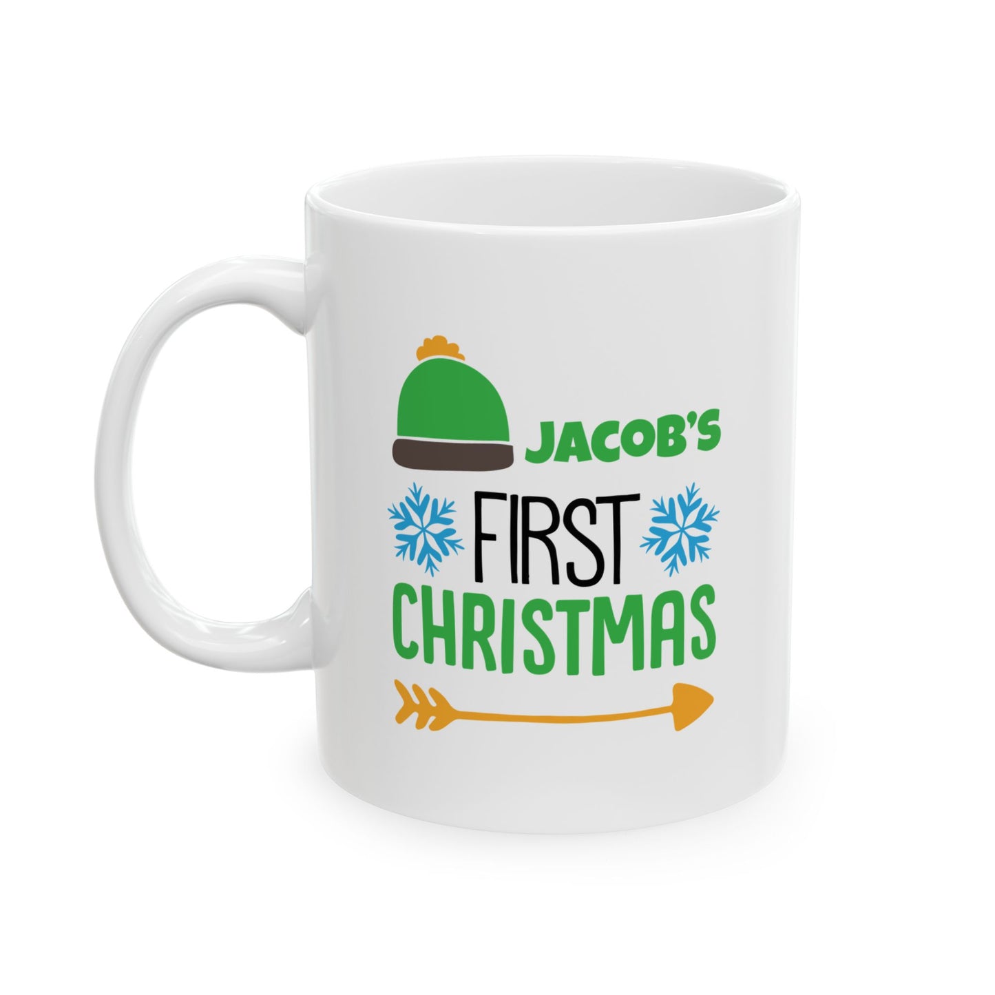 Ceramic Mug (11oz White) - Christmas Design 2024 - Name # Christmas