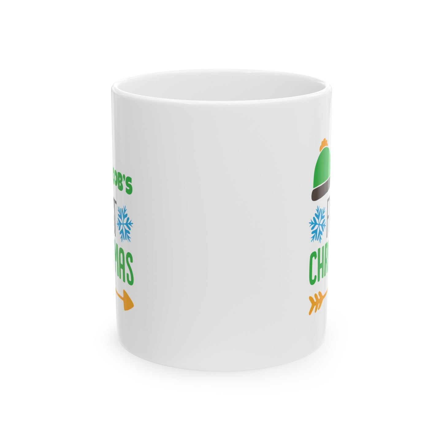 Ceramic Mug (11oz White) - Christmas Design 2024 - Name # Christmas