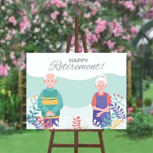 FOAM BOARD 18x24 RETIREMENT DESIGN 7