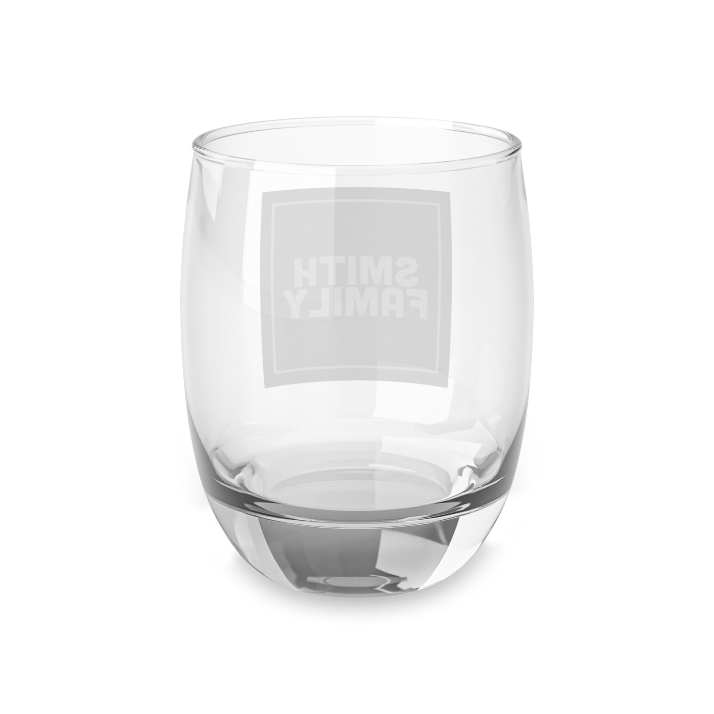 Whiskey Glass - Christmas Plaid Personalized Family Name Stemless Glass