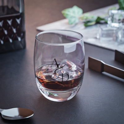 Whiskey Glass - Wedding Personalized Name Stemless Glass