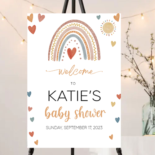 FOAM BOARD 24x36 BABY SHOWER DESIGN #5