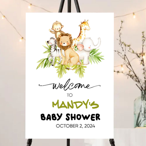 FOAM BOARD 24x36 BABY SHOWER DESIGN #8