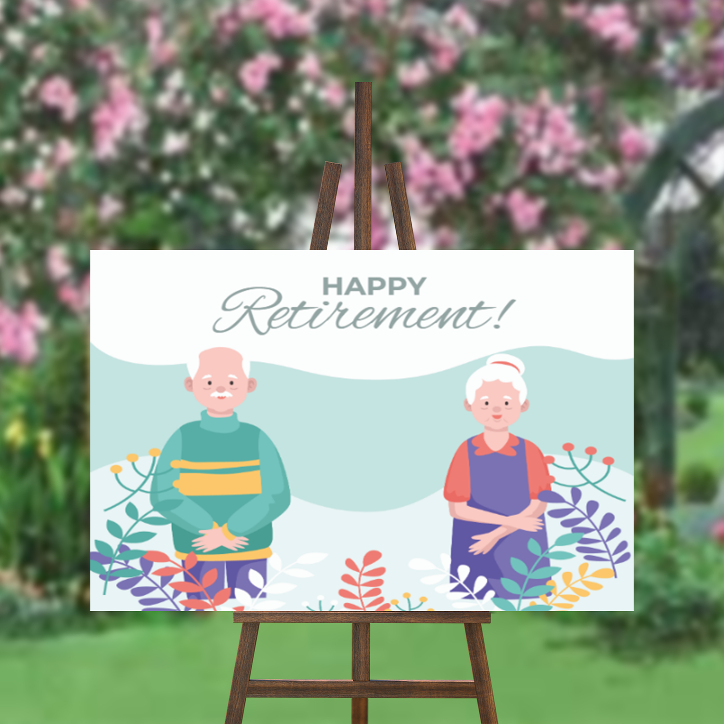 FOAM BOARD 24x36 RETIREMENT DESIGN 7