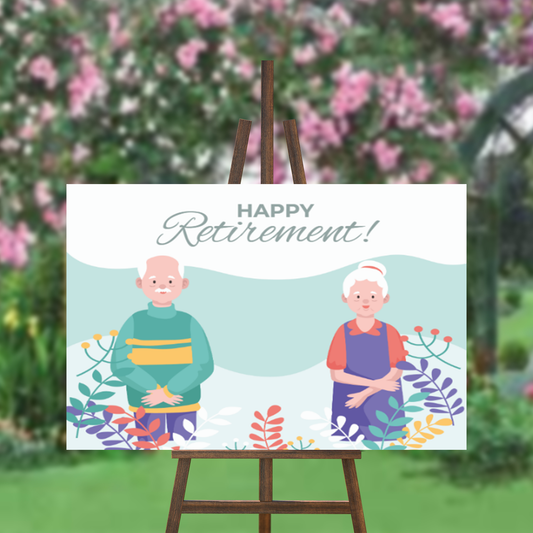 FOAM BOARD 24x36 RETIREMENT DESIGN 7