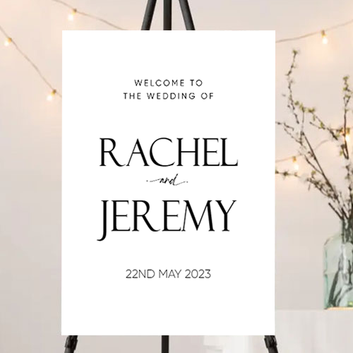 FOAM BOARD 24X36 WEDDING DESIGN #13