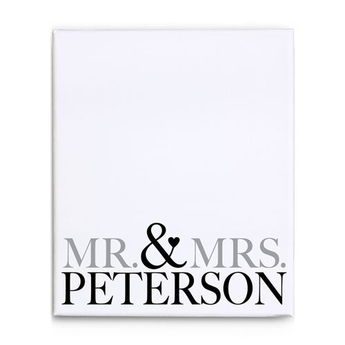 CANVAS 24X36 MR & MRS GUEST SIGNATURE WEDDING DESIGN