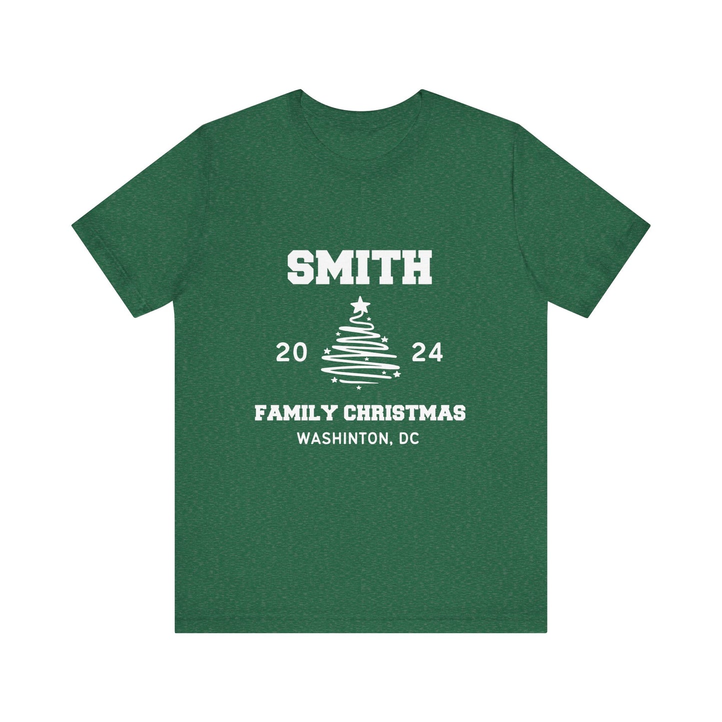 Personalized Family Name Design Shirt Christmas 2024 Design, Custom Name for Christmas Shirt