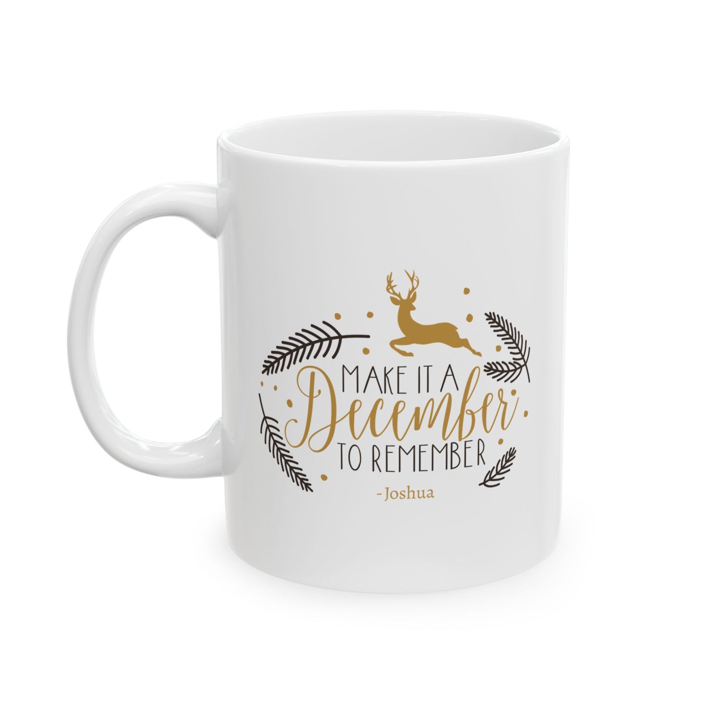 Ceramic Mug (11oz White) - Christmas Design 2024 - December to Remember