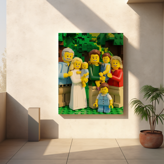 CANVAS 24x36 UPLOAD PORTRAIT (Lego Style)