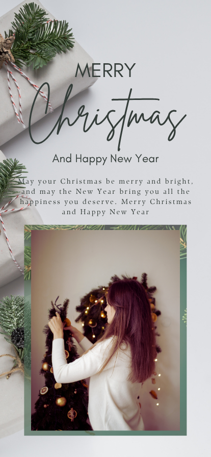 Christmas Greeting Digital Template 2