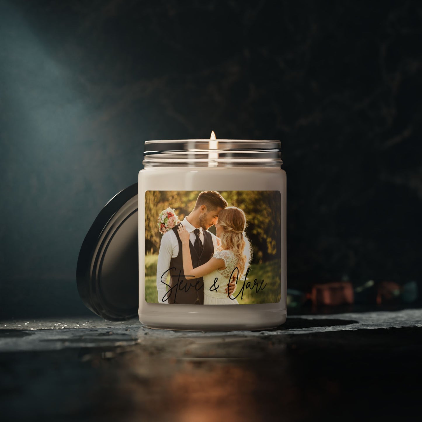 Scented Soy Candle, 9oz - Wedding Personalized Name 4