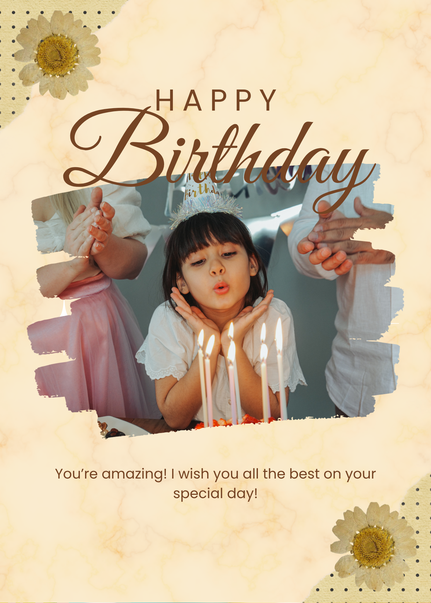 Birthday Card Digital Template 3