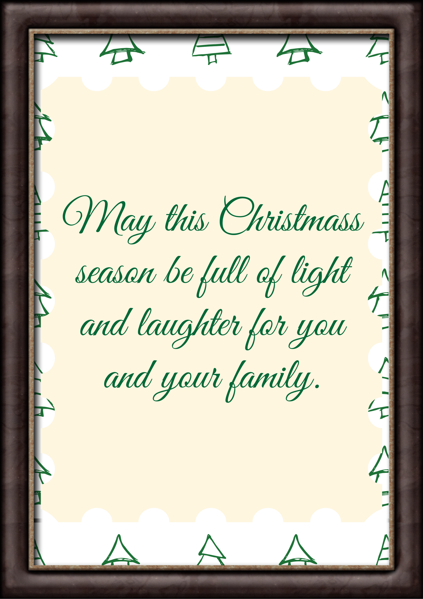 Christmas Wall Art Digital Template 3