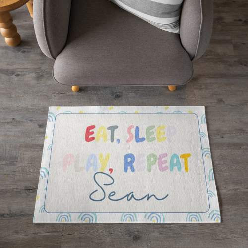Area Rugs - Playroom Quotes Personalized Area Mats