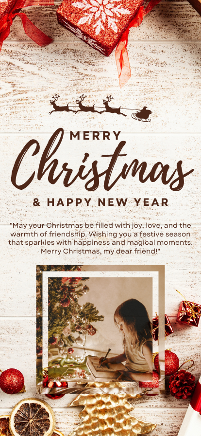 Christmas Greeting Digital Template 4