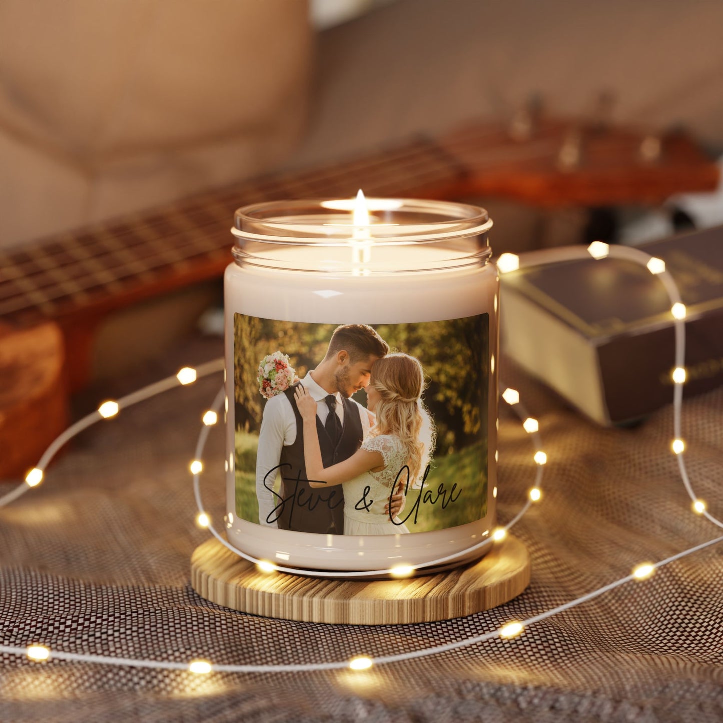Scented Soy Candle, 9oz - Wedding Personalized Name 4