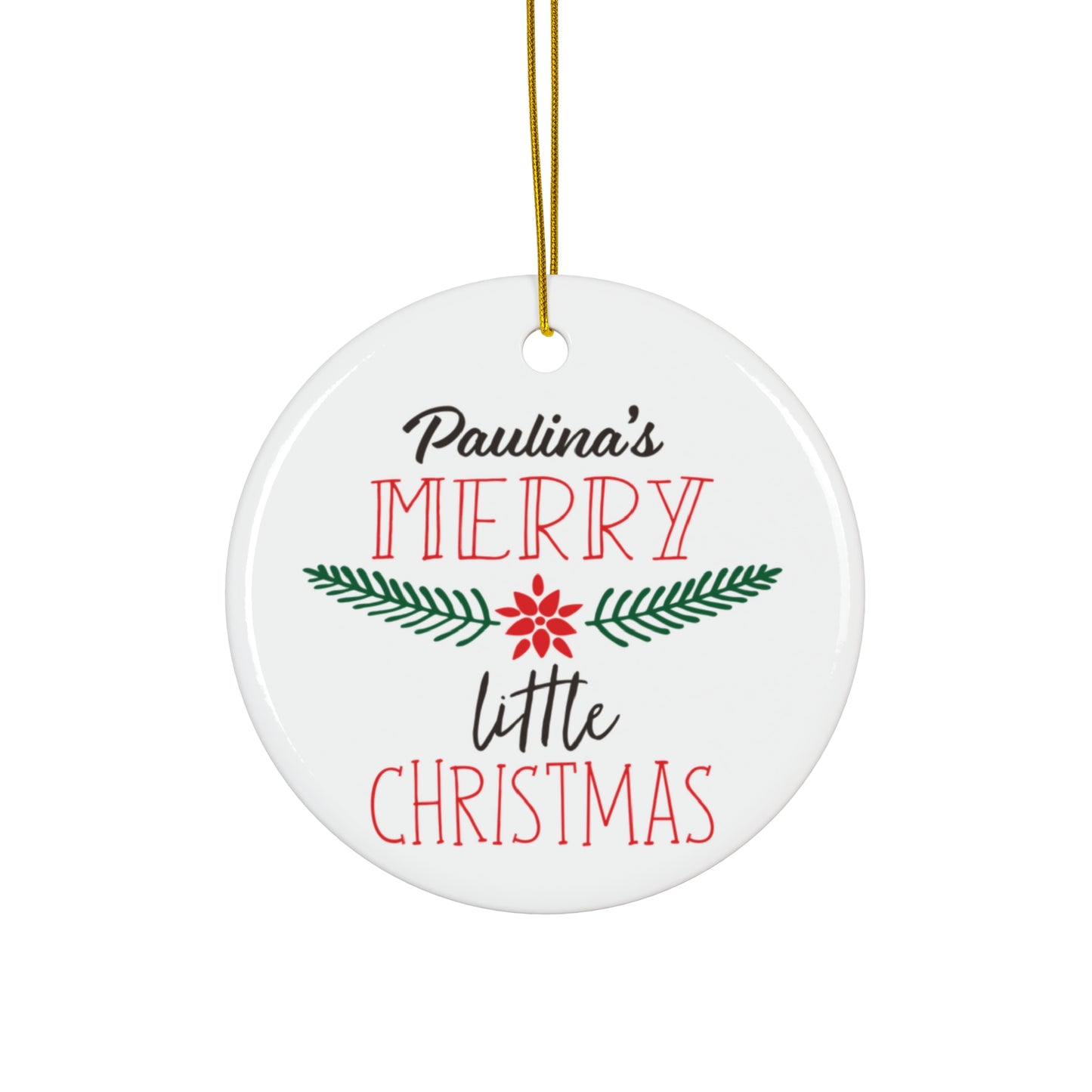 Ceramic Ornament - Merry Little Christmas