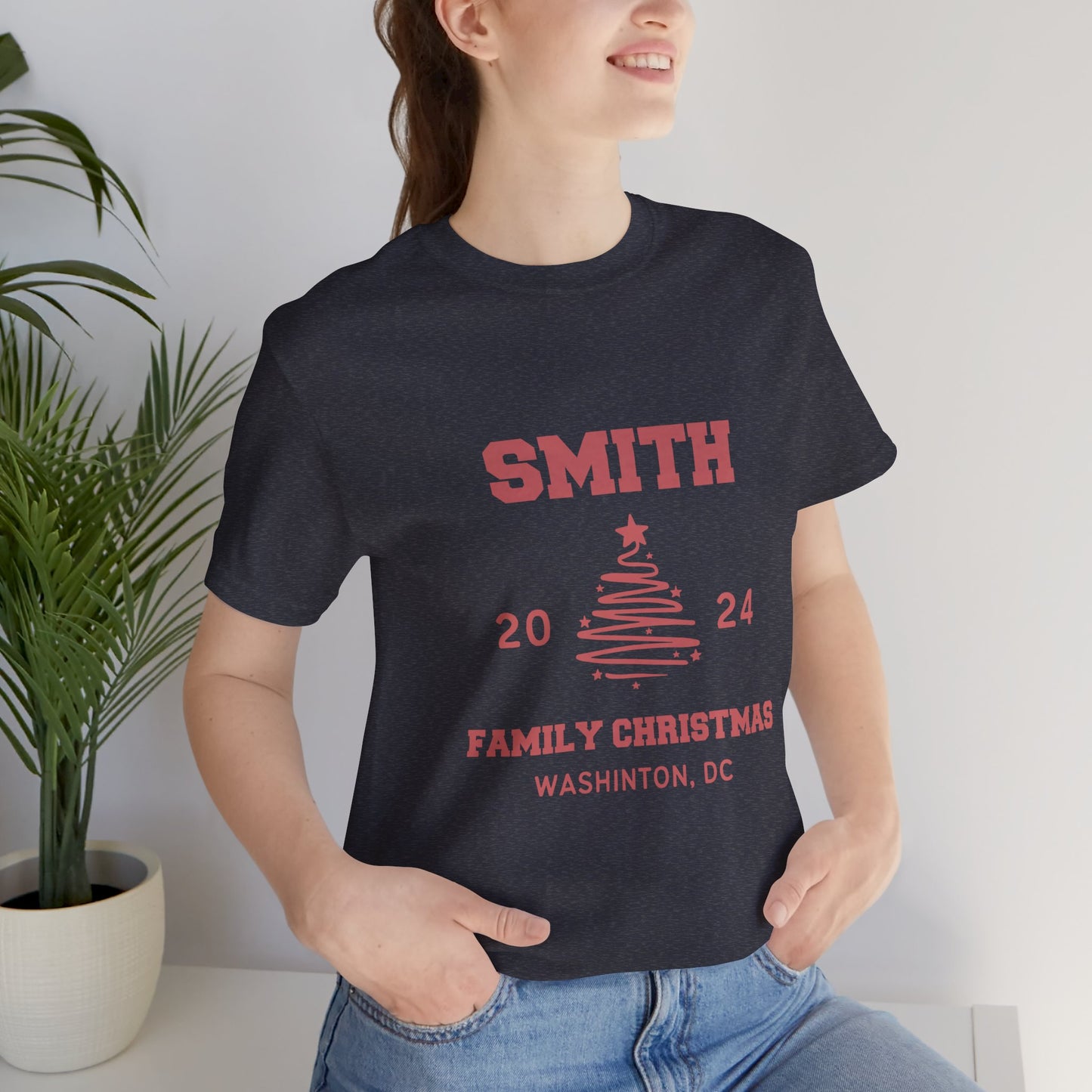 Personalized Family Name Design Shirt Christmas 2024 Design, Custom Name for Christmas Shirt