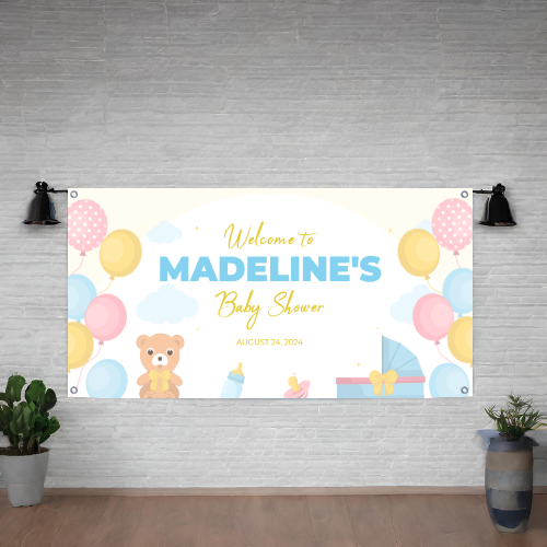 BANNER BABY SHOWER DESIGN