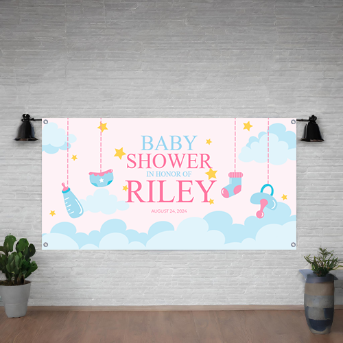 BANNER BABY SHOWER DESIGN #2