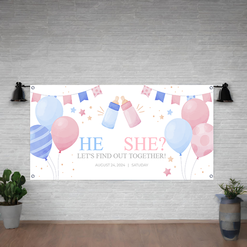 BANNER BABY SHOWER DESIGN #3