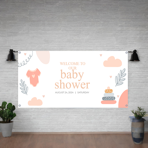 BANNER BABY SHOWER DESIGN #7