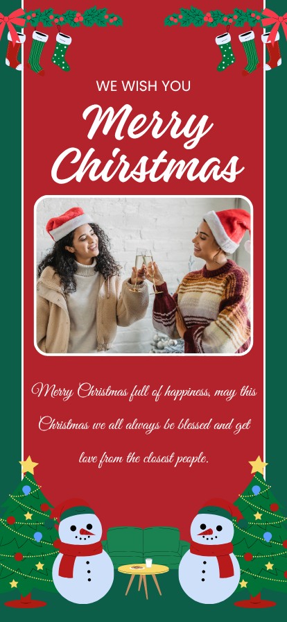 Christmas Greeting Digital Template 7