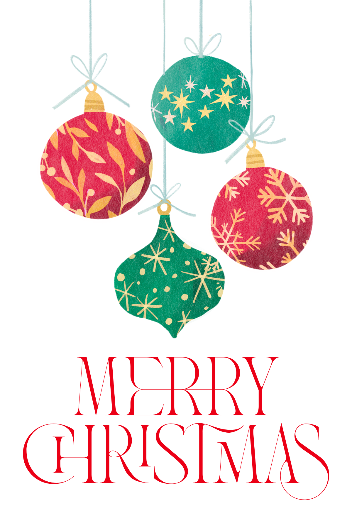 Christmas Card Digital Template 7