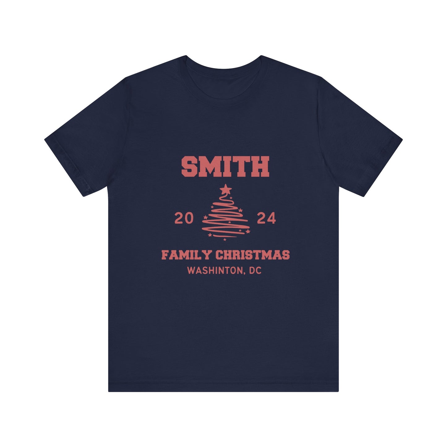 Personalized Family Name Design Shirt Christmas 2024 Design, Custom Name for Christmas Shirt