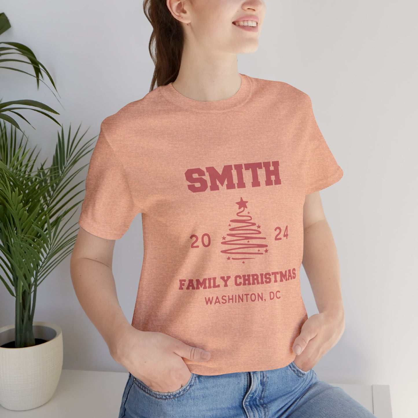 Personalized Family Name Design Shirt Christmas 2024 Design, Custom Name for Christmas Shirt