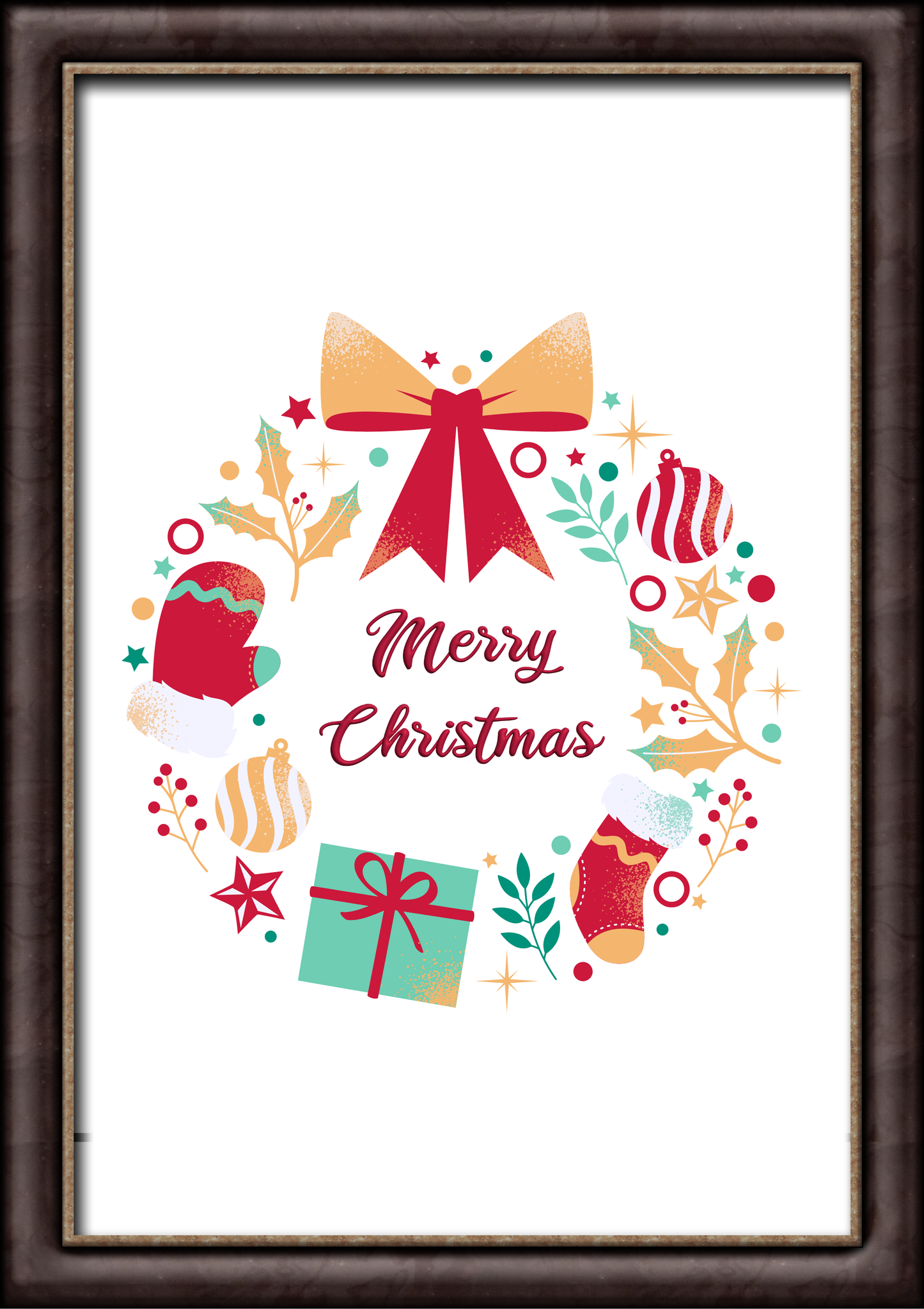 Christmas Wall Art Digital Template 8