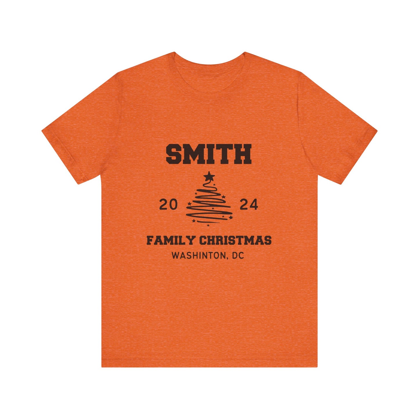 Personalized Family Name Design Shirt Christmas 2024 Design, Custom Name for Christmas Shirt