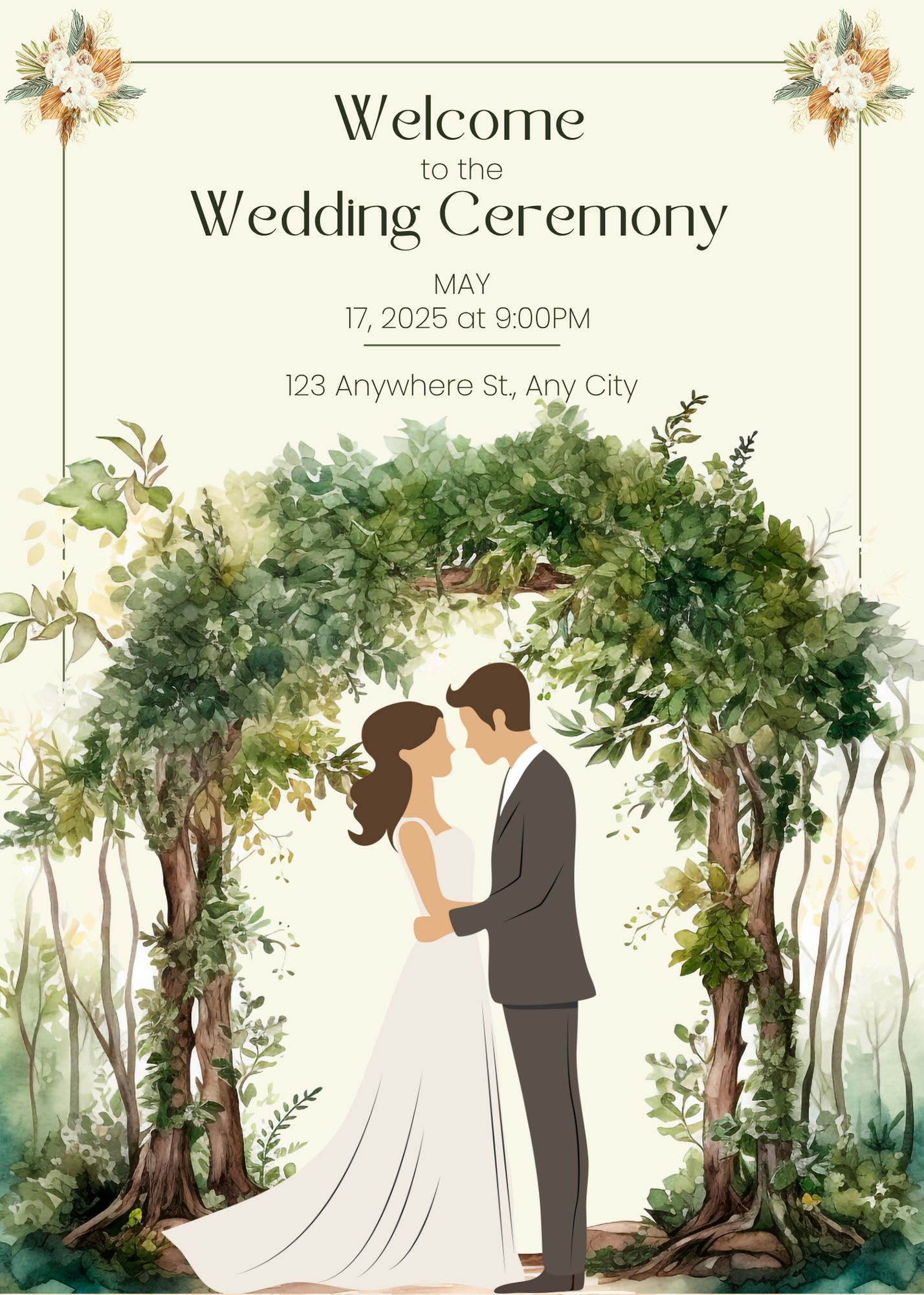 Wedding Invitation Card Digital Template 9