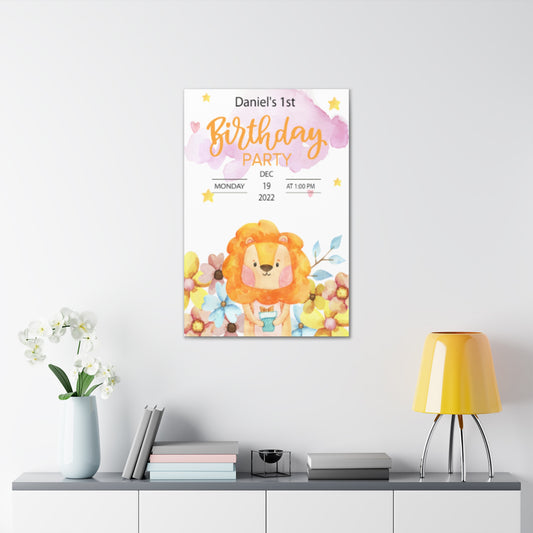 CANVAS 24X36 BIRTHDAY DESIGN #1