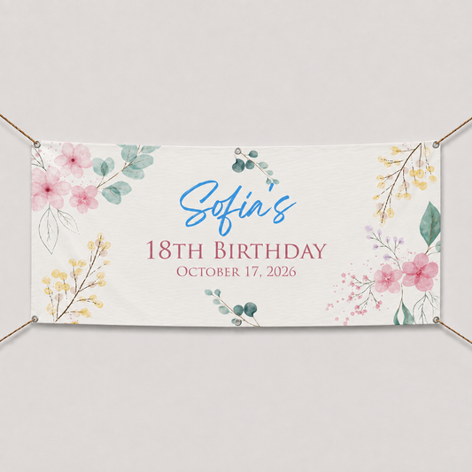 BANNER FLORAL DESIGN #9