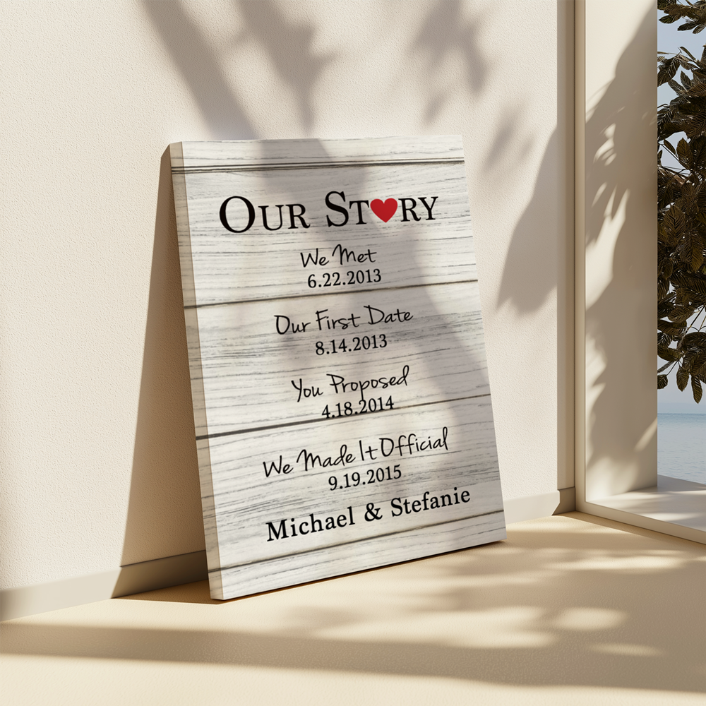 CANVAS 24x36 OUR STORY