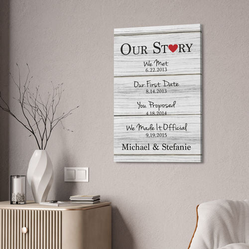 CANVAS 24x36 OUR STORY