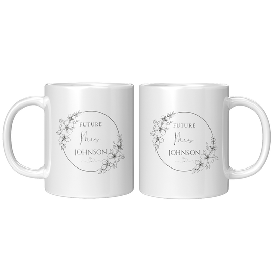 COFFEE MUG 11OZ BRIDAL DESIGN #2