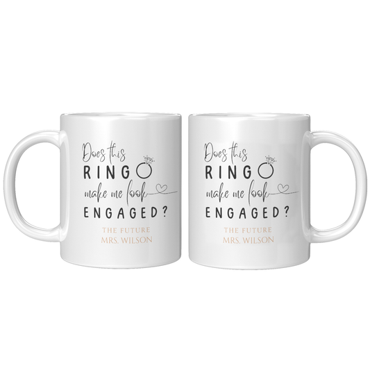 COFFEE MUG 11OZ ENGAGEMENT DESIGN #1